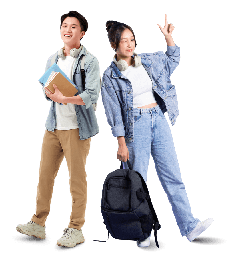 Hình ảnh 2 người đi du lịch